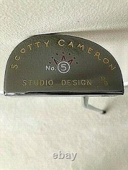 Scotty Cameron Putter Studio Design No. 5 Left Handed (new) (mint) With Original
