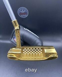 Scotty Cameron Putter TeI3 NEWPORT GOLD PLATED Custom 34in $250 carbon shaft