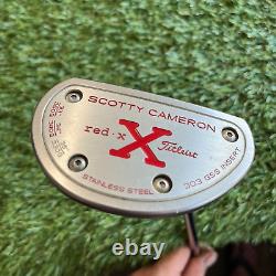 Scotty Cameron Red X Mallet Putter with Head cover & Divot Tool 34 Right Handed