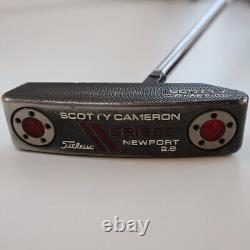 Scotty Cameron Select Newport 2.6 center shaft Putter RH 33 with Headcover