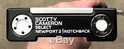 Scotty Cameron Select Newport 2 Notchback Putter NEW RH Tour Black -RRS