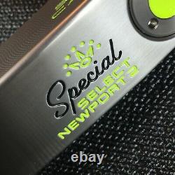 Scotty Cameron Special Select Newport 2 Putter 34/353g Custom Shop Lime Paint