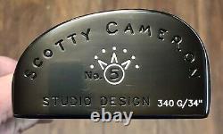 Scotty Cameron Studio Design 5 340g Putter MINT Japan Xtreme Dark Finish