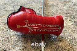 Scotty Cameron Studio Design Stainless Putter (3.5) and Headcover
