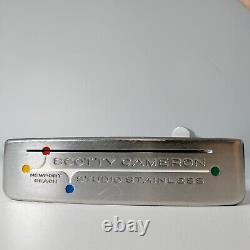 Scotty Cameron Studio Stainless Newport Beach Putter RH with Headcover 33