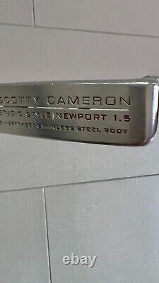 Scotty Cameron Studio Style Newport 1.5 Putter 35 inches with Head cover