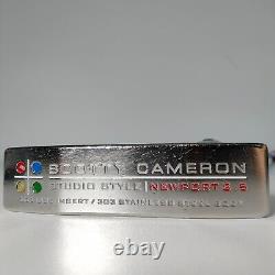 Scotty Cameron Studio Style Newport 2.5 GSS Insert Putter RH withHeadcover 34