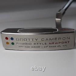 Scotty Cameron Studio Style Newport GSS 34 Putter RH with Headcover