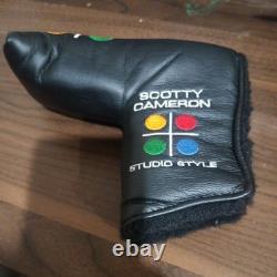 Scotty Cameron Studio Style Titleist Putter Headcover Black, Dot Design