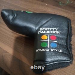 Scotty Cameron Studio Style Titleist Putter Headcover Black, Dot Design