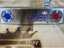 Scotty Cameron Super Select Newport 2 The Red White & Blue 34 RH with HC