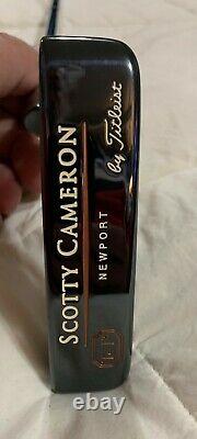 Scotty Cameron Tei3 SOLE STAMP Newport, Nos Pebble Grip, Nos Headcover