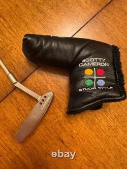 Scotty Cameron Titleist Pro Platinum Putter 35 MidSlant Newport Headcover/Divot