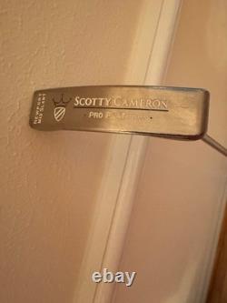 Scotty Cameron Titleist Pro Platinum Putter 35 MidSlant Newport Headcover/Divot