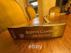Scotty Cameron Titleist Pro Platinum Putter 35 MidSlant Newport Headcover/Divot