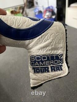 Scotty cameron circle t head cover White/blue. Excellent Condition. Blade Putter