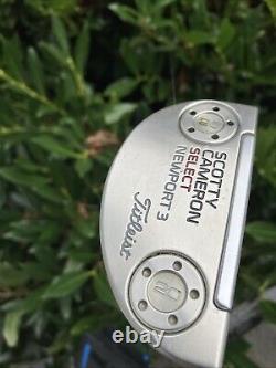 Titleist 2017 Scotty Cameron Select Newport 3 34 Putter with Club 19 Headcover