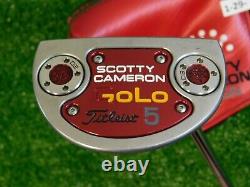 Titleist Scotty Cameron 2014 GoLo 5 33.5 Putter with Design Headcover Excellent