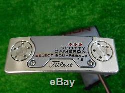 Titleist Scotty Cameron 2018 Select Squareback 1.5 35 Putter with Headcover