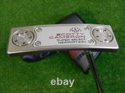 Titleist Scotty Cameron 2023 Super Select Newport 2.5 Plus 34 Putter w HC New
