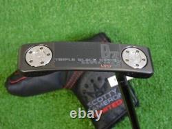 Titleist Scotty Cameron B3 Triple Black Limited Santa Fe 34 Putter with HC New