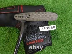 Titleist Scotty Cameron B3 Triple Black Limited Santa Fe 34 Putter with HC New