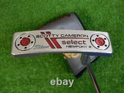 Titleist Scotty Cameron Custom 2014 Select Newport 2 36 Putter with Headcover