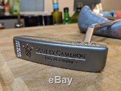 Titleist Scotty Cameron Pro Platinum Newport Mid Slant Putter 34 Headcover