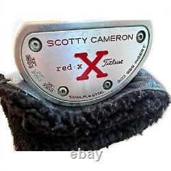 Titleist Scotty Cameron Red X2 Right Hand Putter 34 with cover