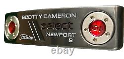 Titleist Scotty Cameron Select Newport 2 Putter RH Steel 34.5 With Cover NrMint