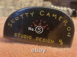 Titleist Scotty Cameron Studio Design No 5 MB 35'' Oil Can Putter