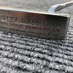 Titleist Scotty Cameron Studio Style Newport 1.5 putter 35 303 GSS Insert RH