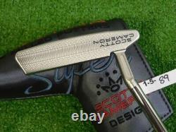 Titleist Scotty Cameron Super Select Newport 2.5 Plus 35 Left Hand Putter HC New